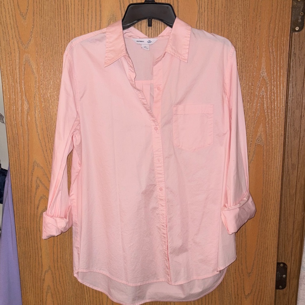 Old Navy Pink Button Down Shirt